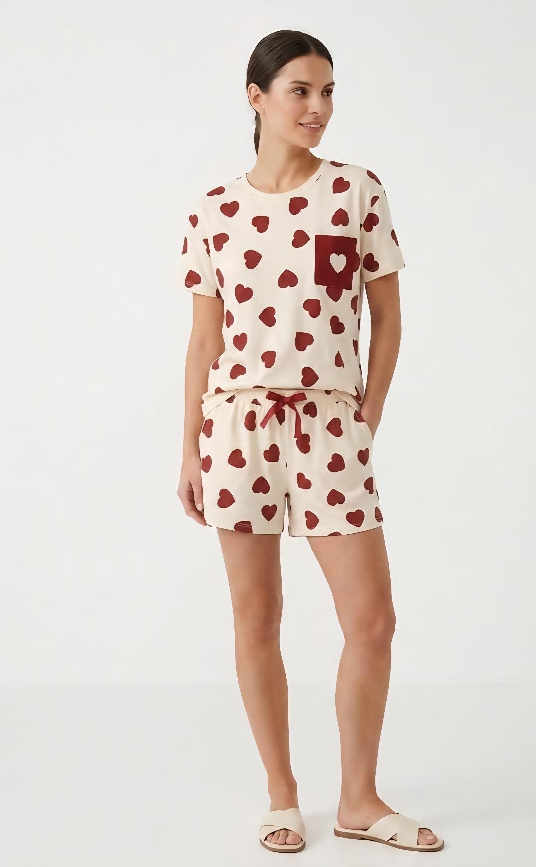 Pyjama Cœur_Blanc